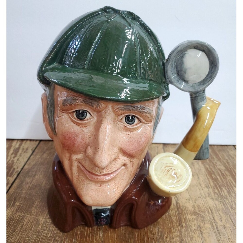 Vintage Royal Doulton 1972 The Sleuth Large Toby Jug Mug Sherlock Holmes D6631